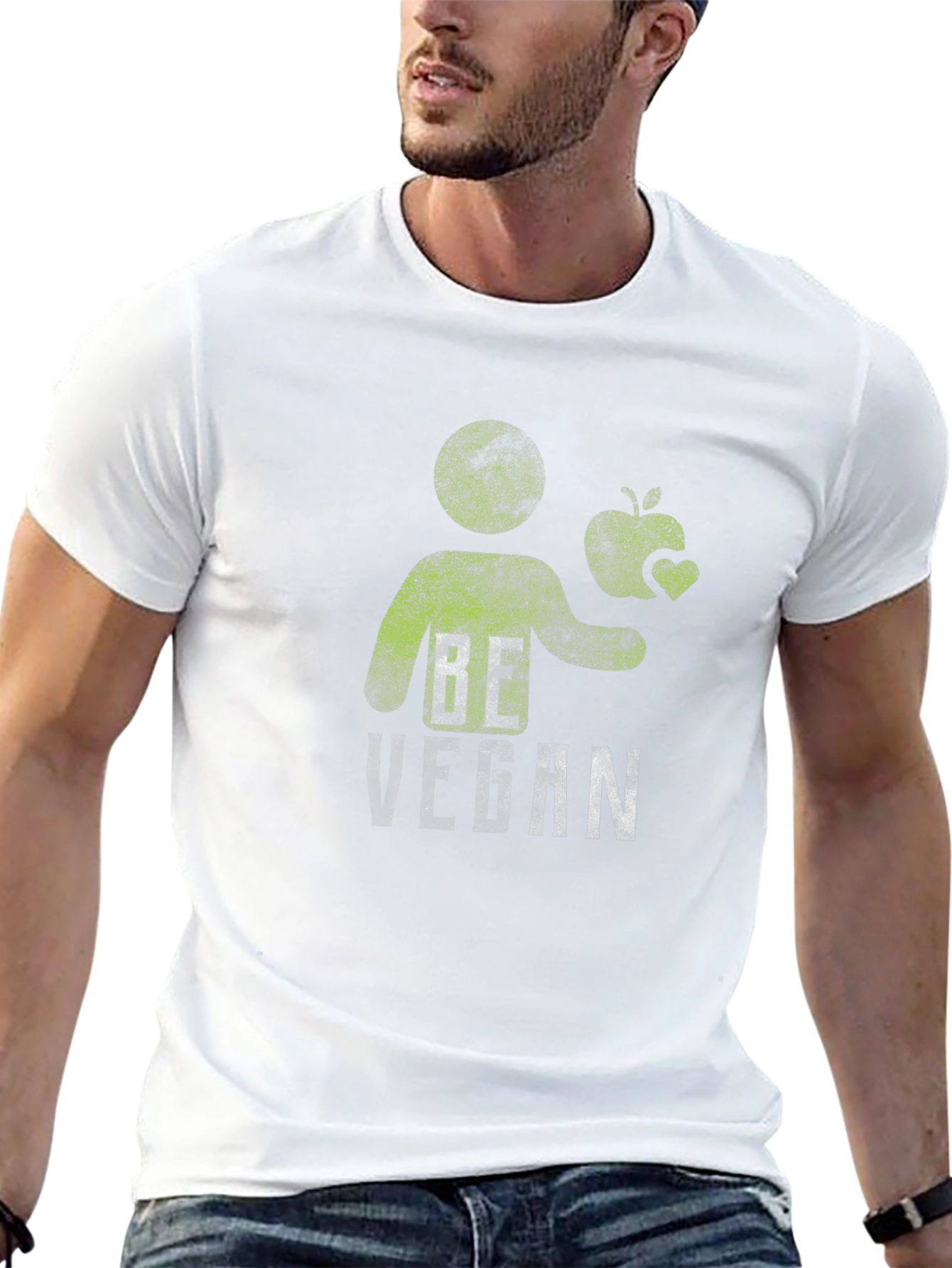 Be Vegan T-Shirt Graphic Print Tee