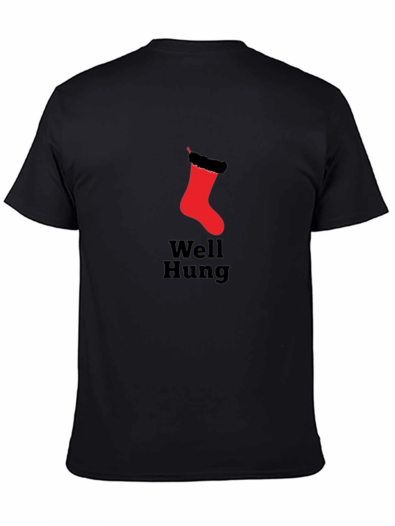 Well Hung Christmas Stocking Graphic T-Shirt