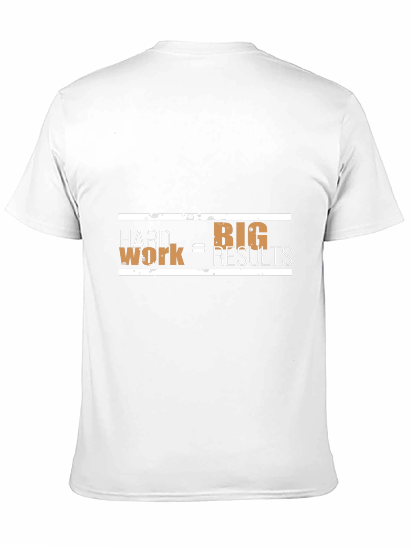 Hard Work = Big Results Mens Black T-Shirt