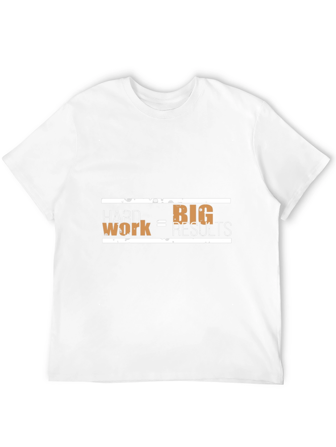Hard Work = Big Results Mens Black T-Shirt