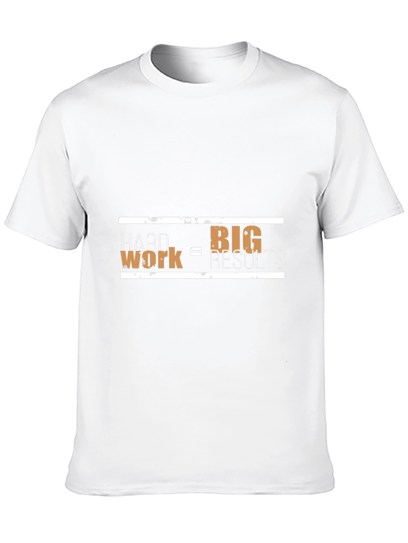 Hard Work = Big Results Mens Black T-Shirt