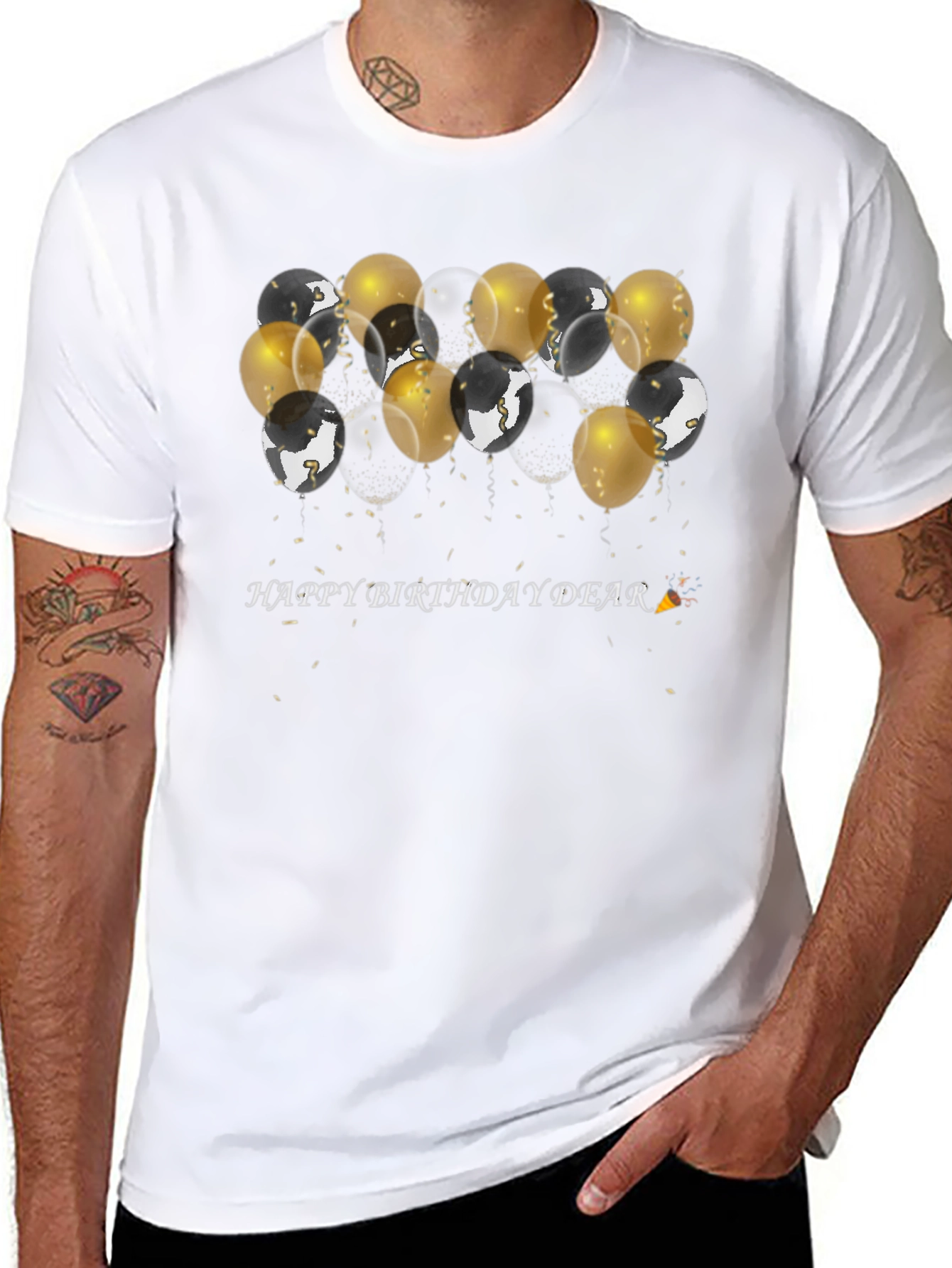 Birthday Balloons Graphic T-Shirt