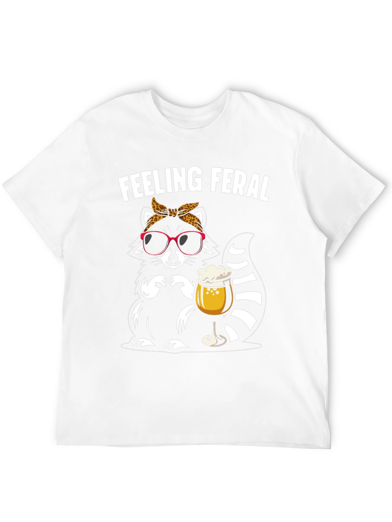 Feeling Feral Raccoon Graphic T-Shirt