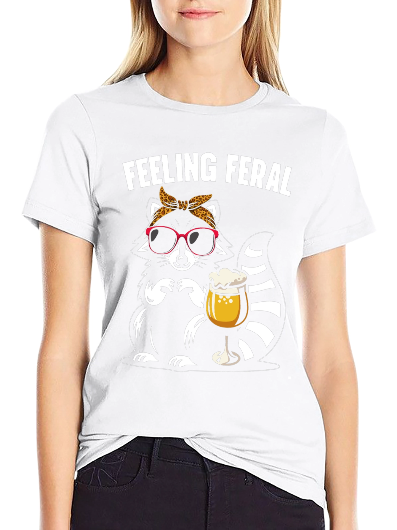 Feeling Feral Raccoon Graphic T-Shirt