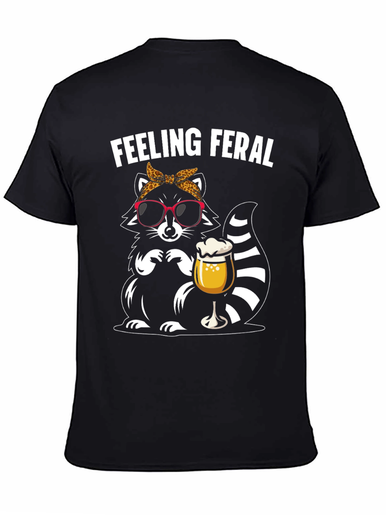 Feeling Feral Raccoon Graphic T-Shirt