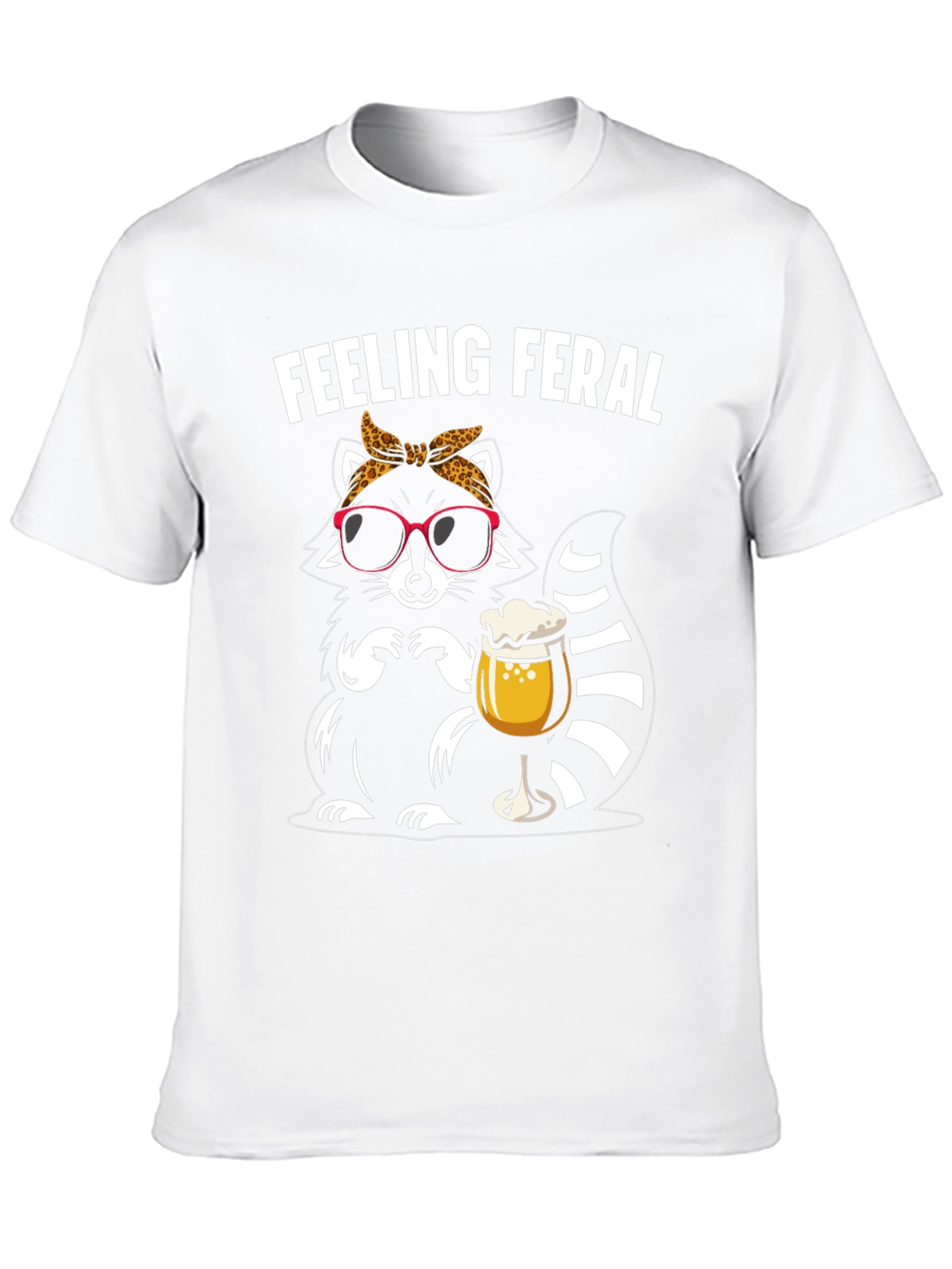 Feeling Feral Raccoon Graphic T-Shirt