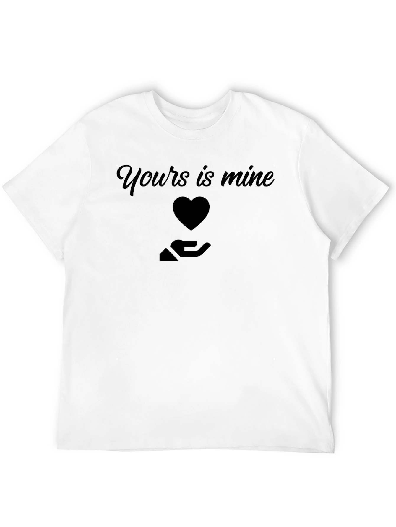 Yours is Mine Graphic Tee - Black