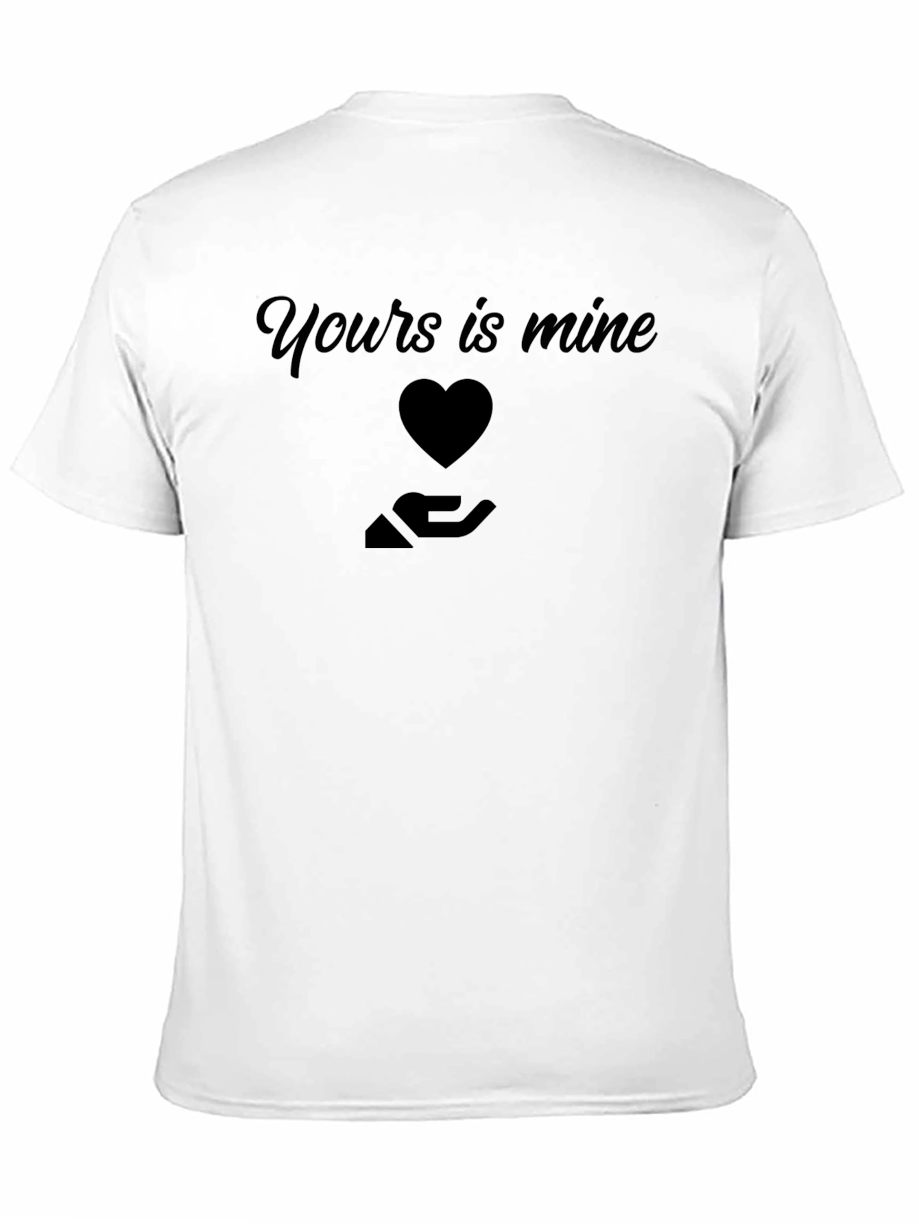 Yours is Mine Graphic Tee - Black
