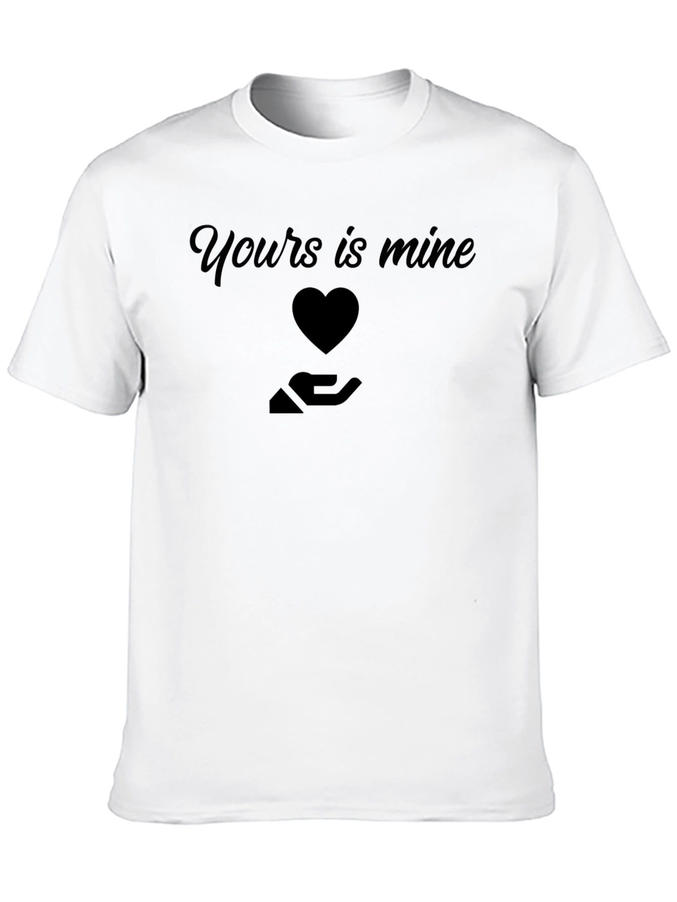 Yours is Mine Graphic Tee - Black
