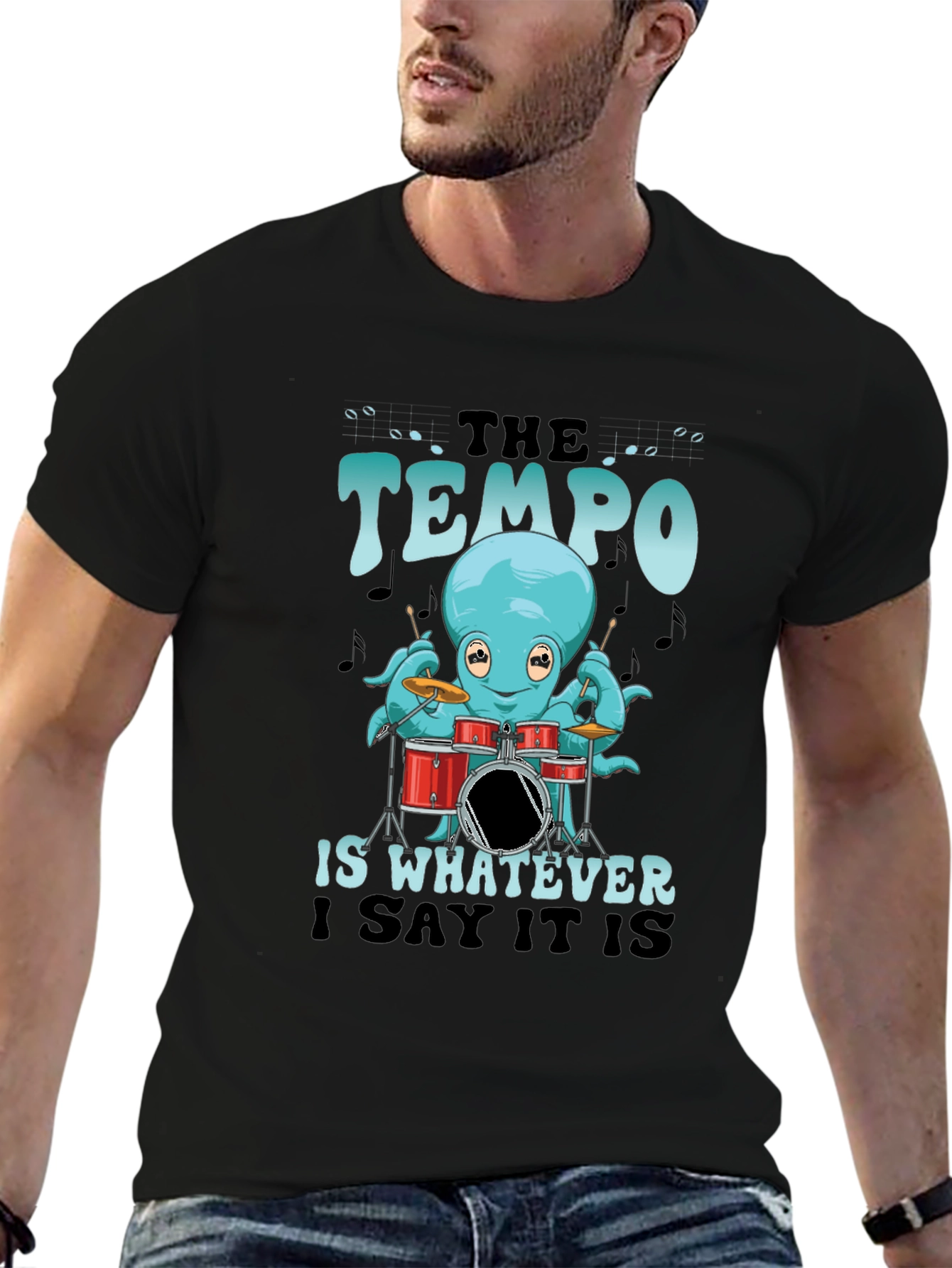 Tempo Octopus Drummer T-Shirt