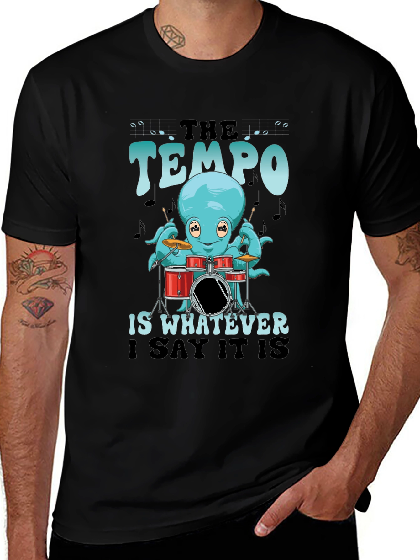 Tempo Octopus Drummer T-Shirt