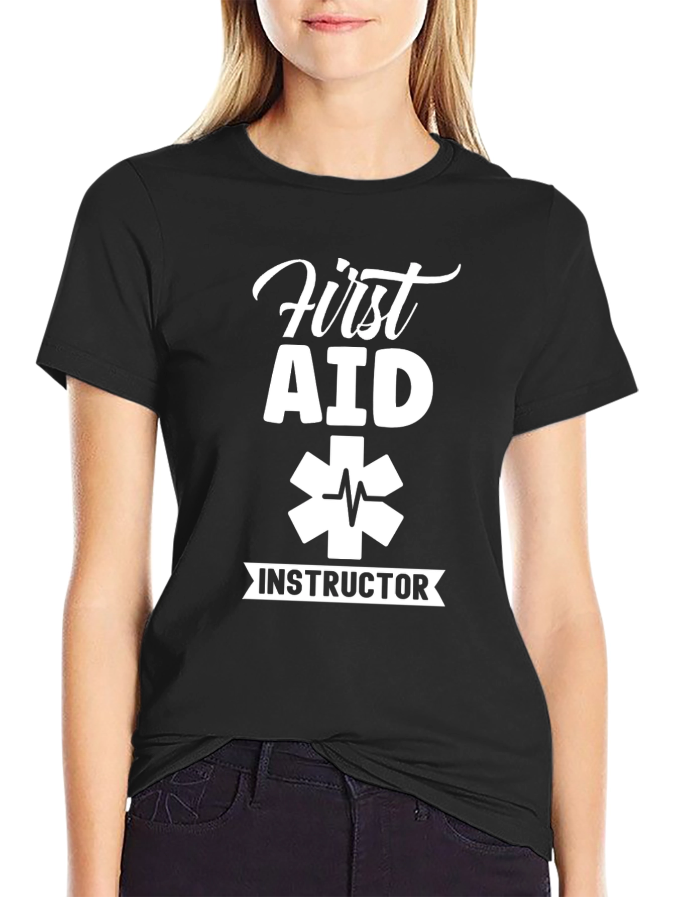 First Aid Instructor Black T-Shirt
