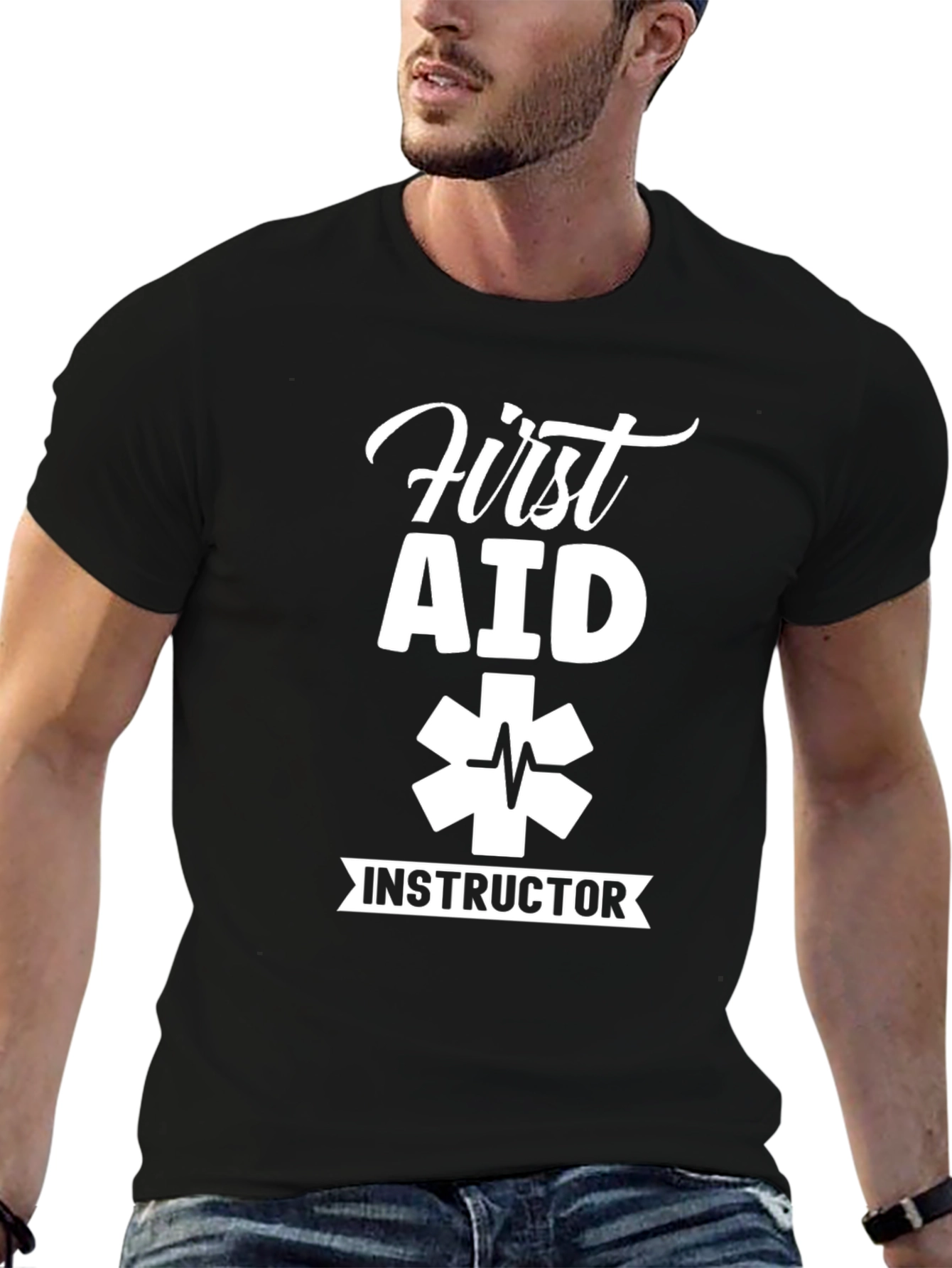 First Aid Instructor Black T-Shirt