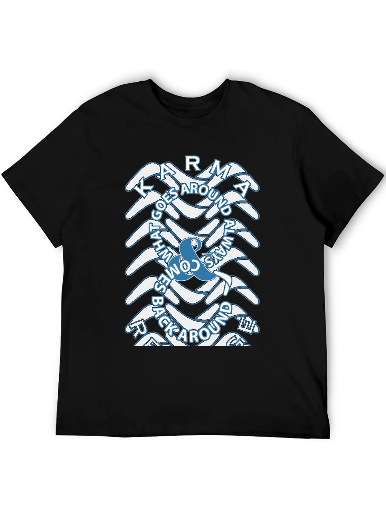 Karma Boomerang Graphic Tee - Trendy & Unique