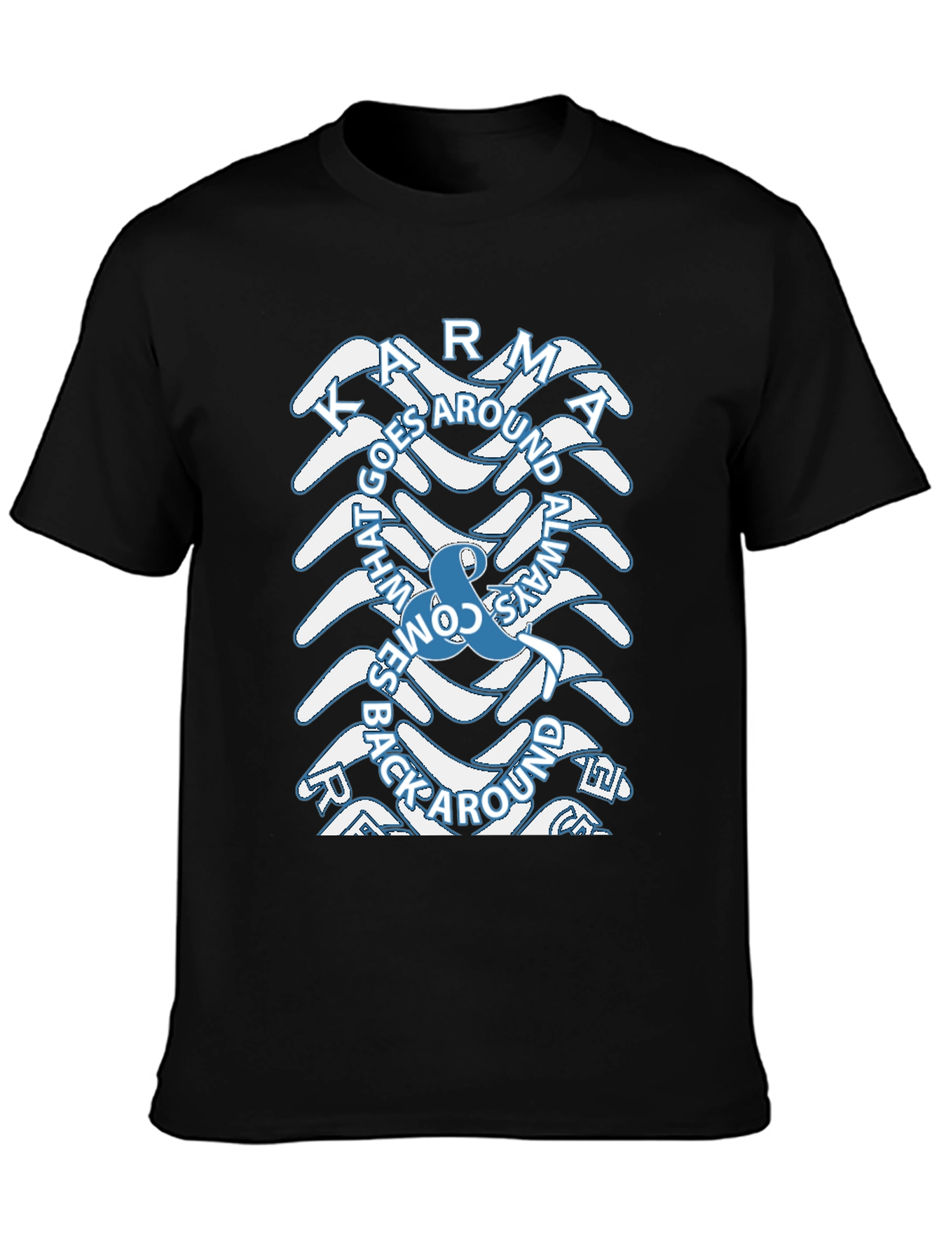 Karma Boomerang Graphic Tee - Trendy & Unique