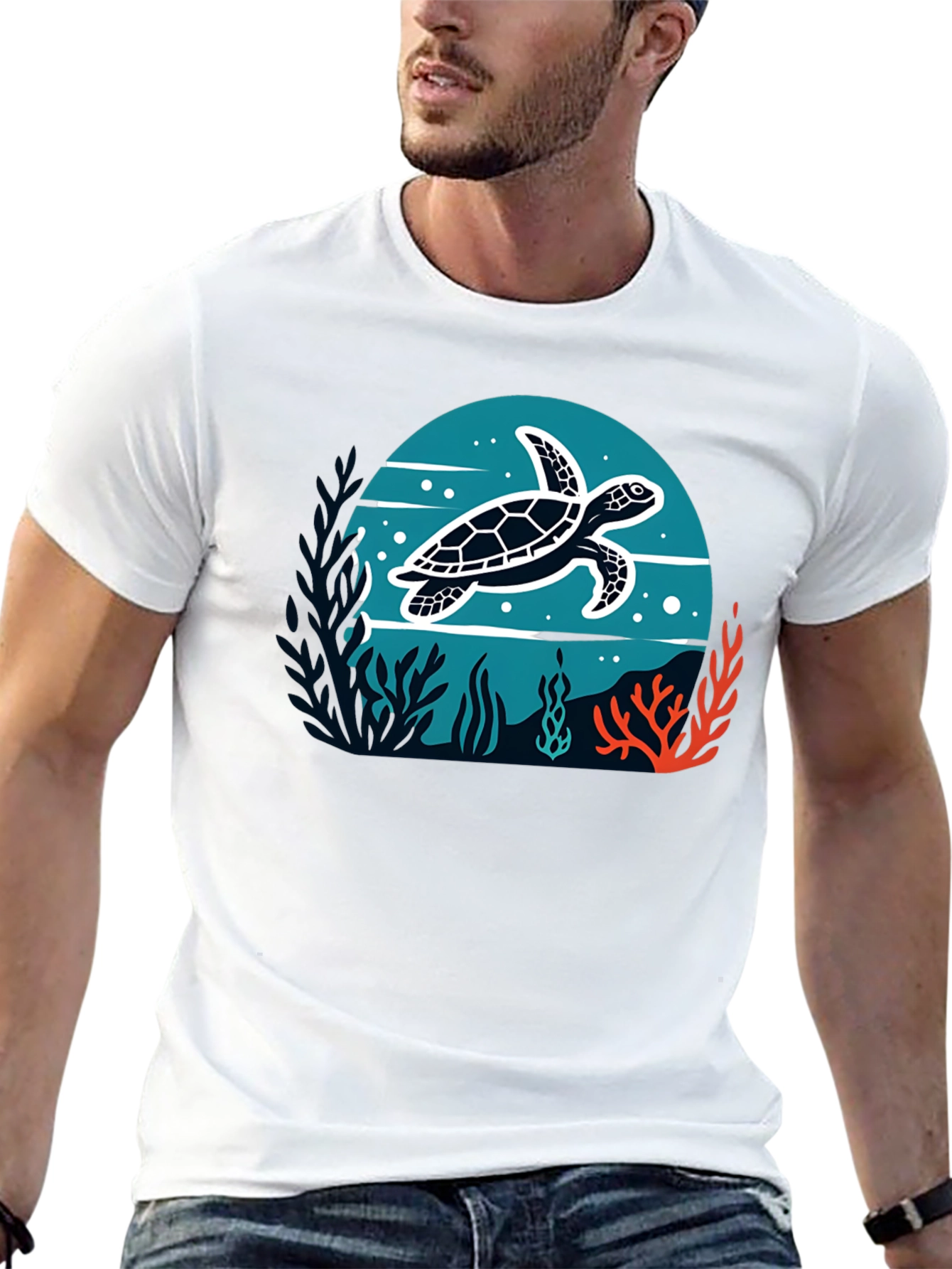 Sea Turtle Graphic T-Shirt - Ocean Lover Tee