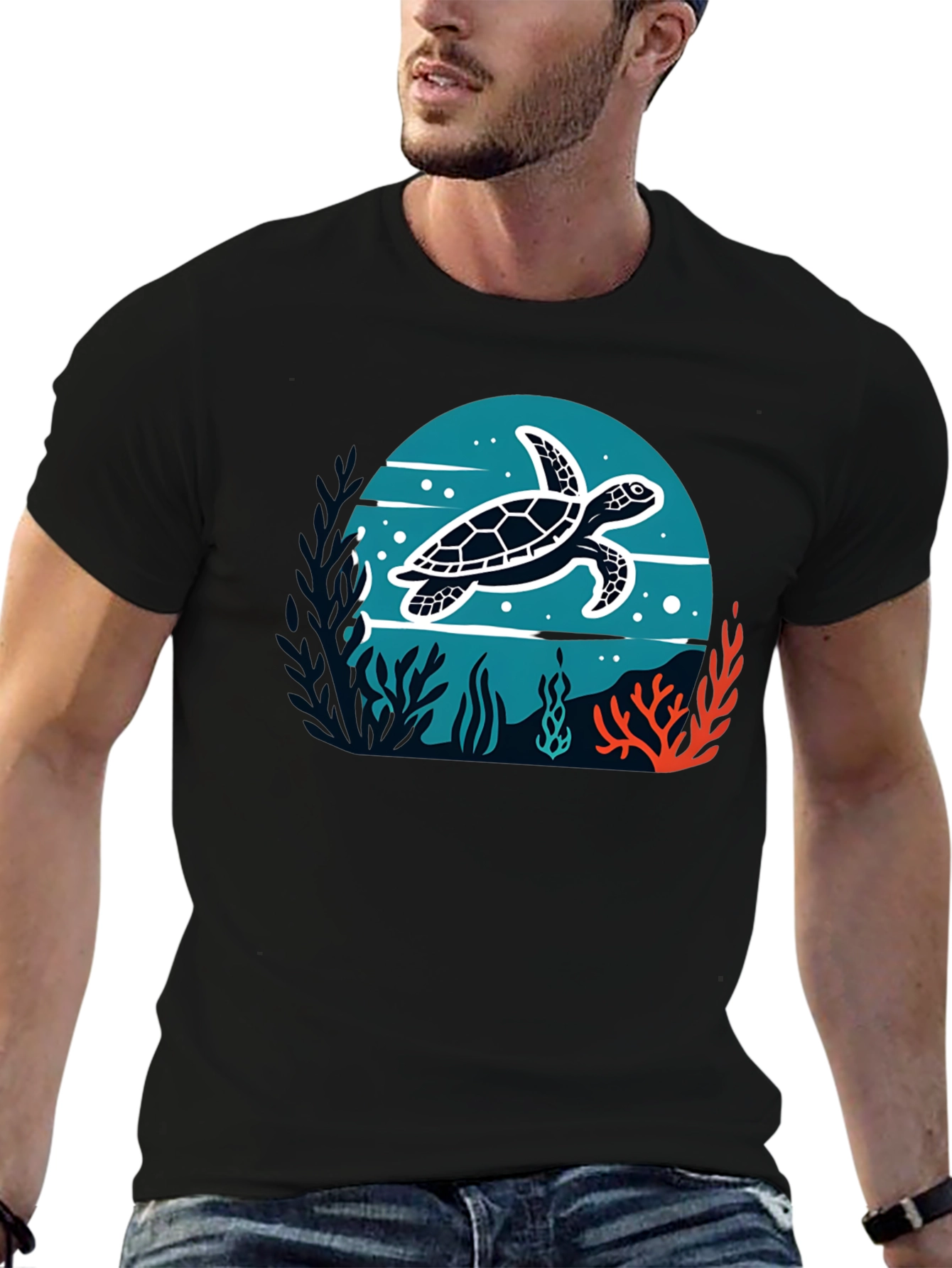 Sea Turtle Graphic T-Shirt - Ocean Lover Tee