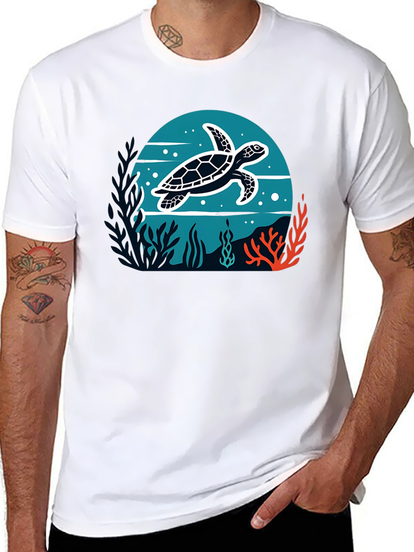 Sea Turtle Graphic T-Shirt - Ocean Lover Tee
