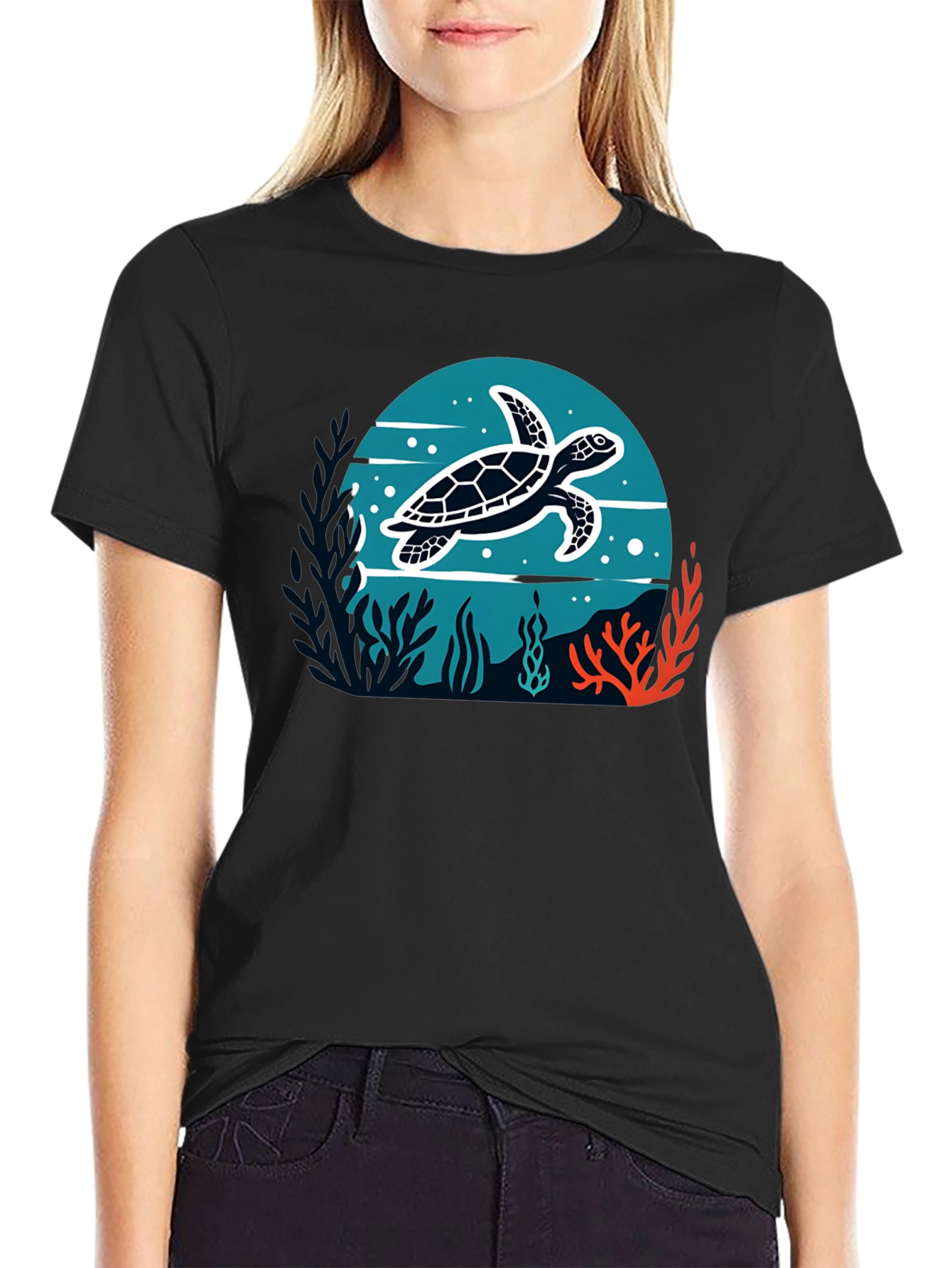 Sea Turtle Graphic T-Shirt - Ocean Lover Tee