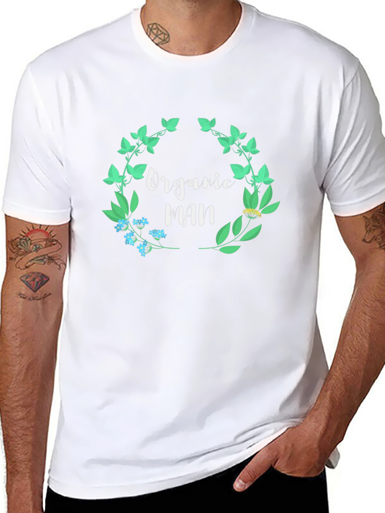 Organic Man Graphic Tee - Black