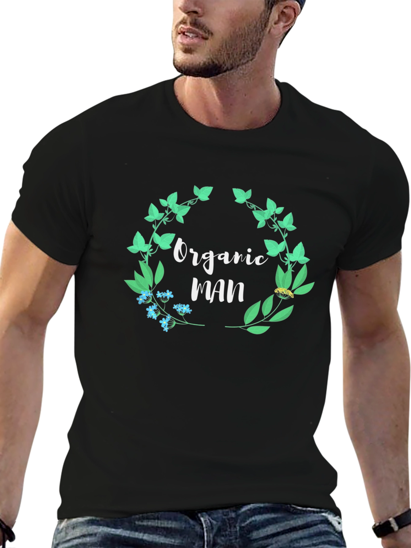 Organic Man Graphic Tee - Black