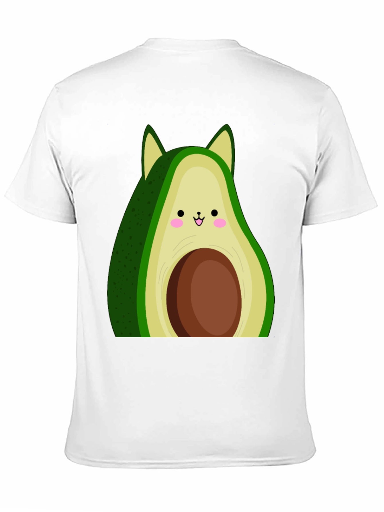 Avocado Cat Graphic Tee - Cute Kawaii Style
