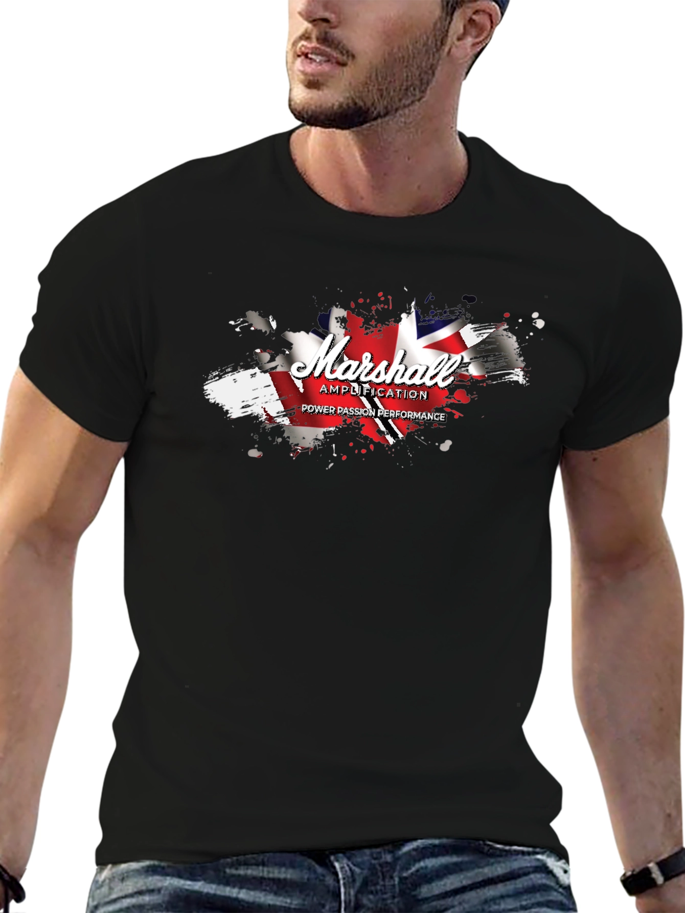 Marshall Amplification Union Jack Graphic T-Shirt