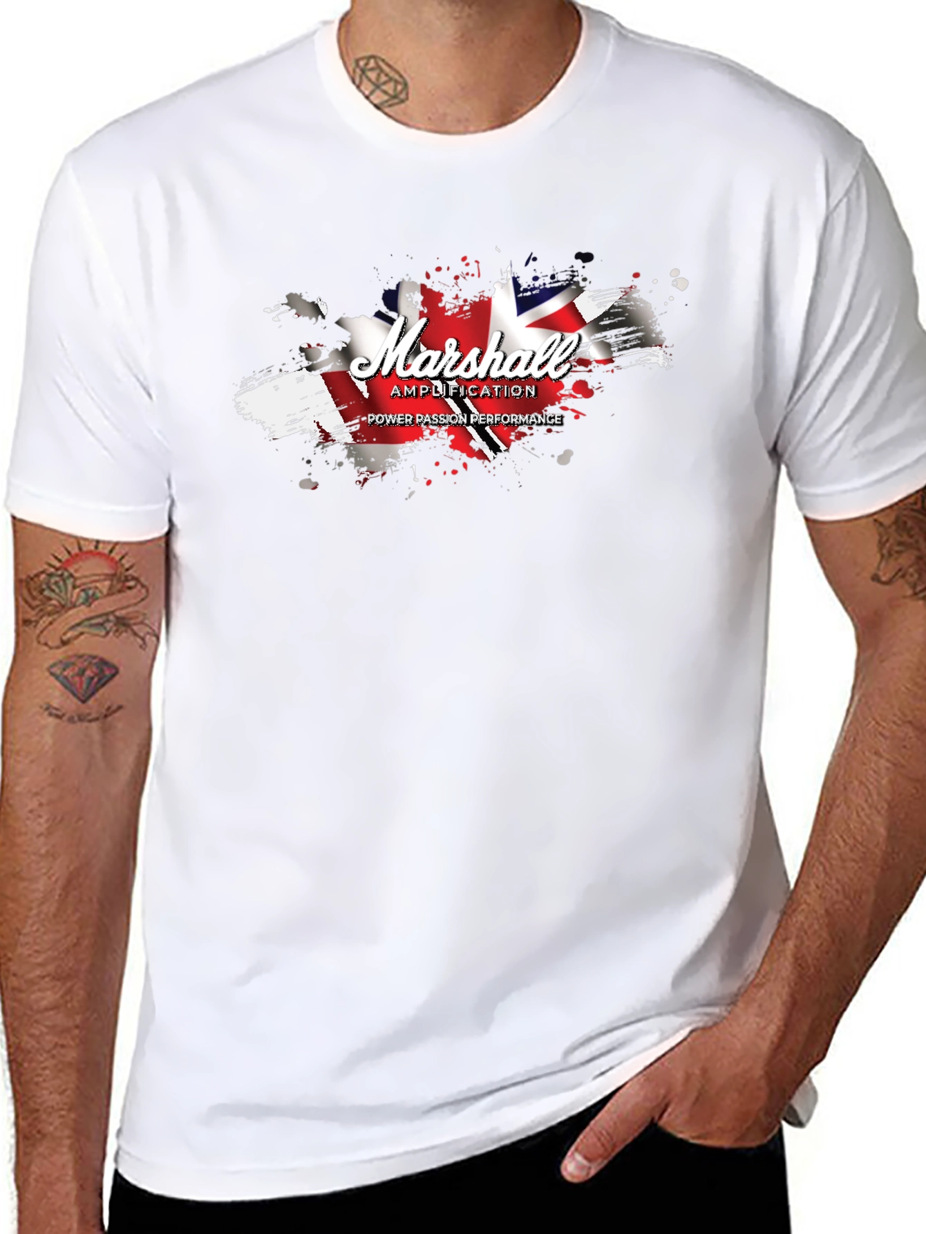 Marshall Amplification Union Jack Graphic T-Shirt