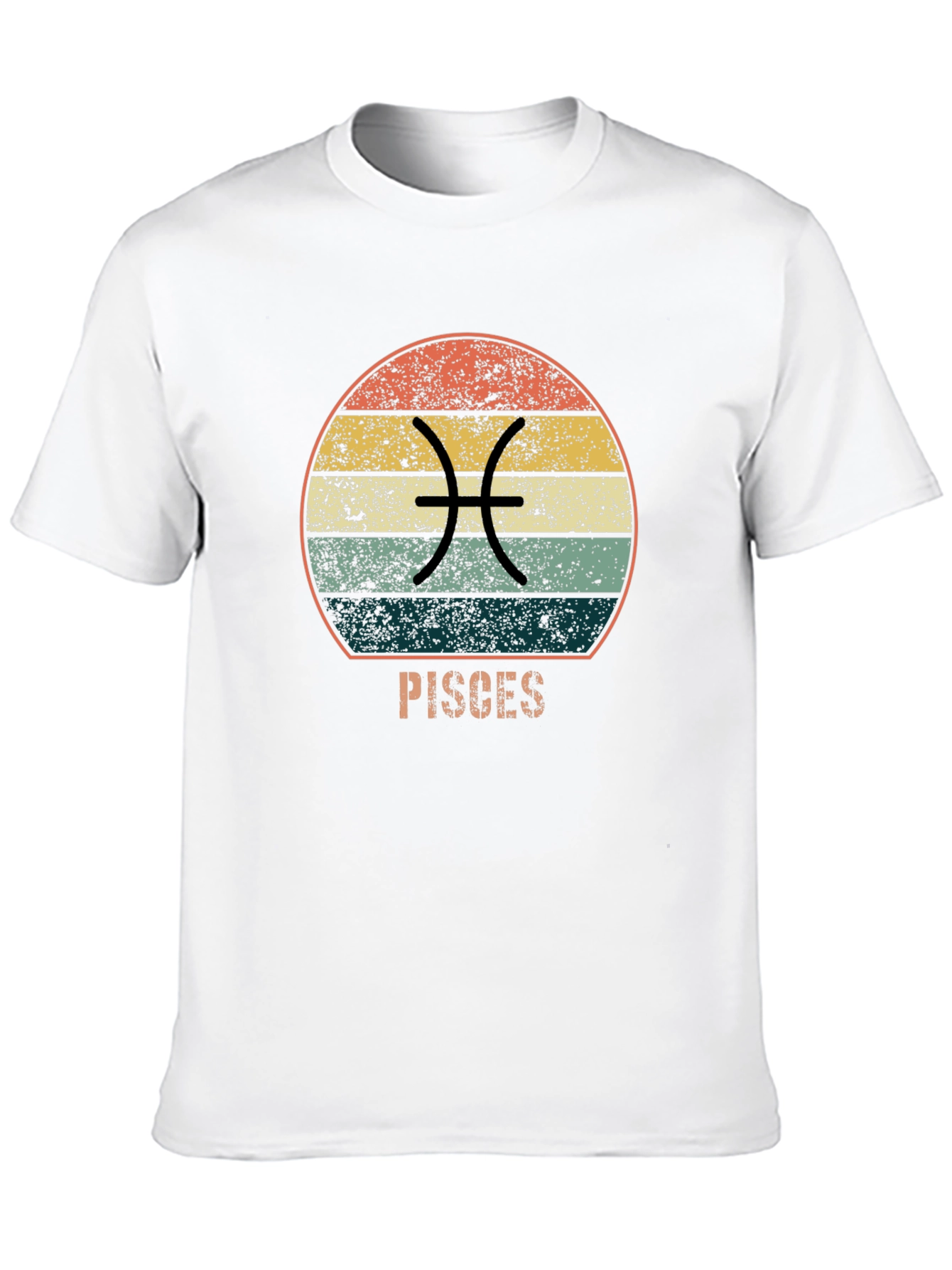 Pisces Zodiac Black T-Shirt
