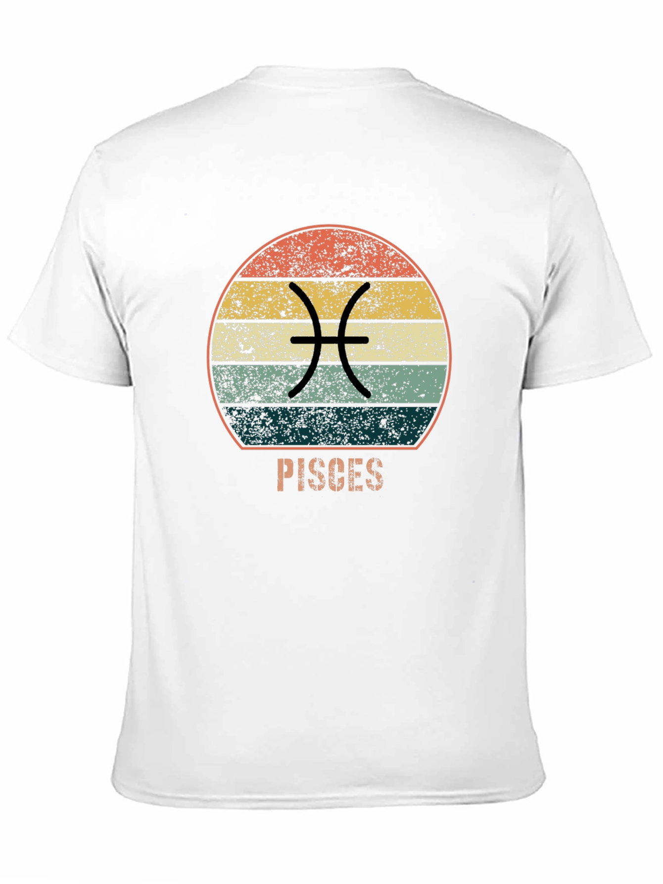 Pisces Zodiac Black T-Shirt