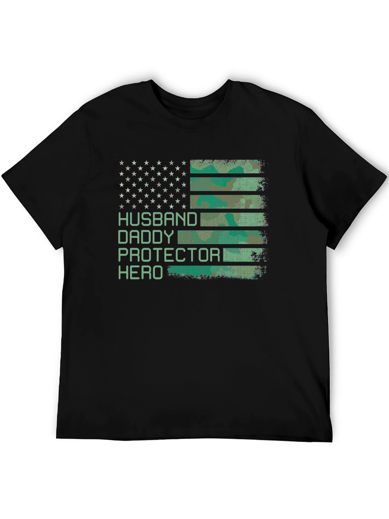 Husband Daddy Protector Hero Patriotic T-Shirt