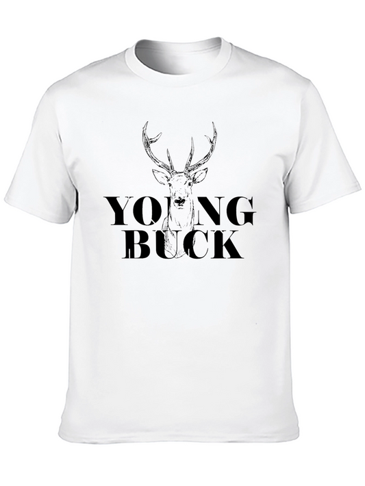 Young Buck Graphic T-Shirt Animal Print Tee