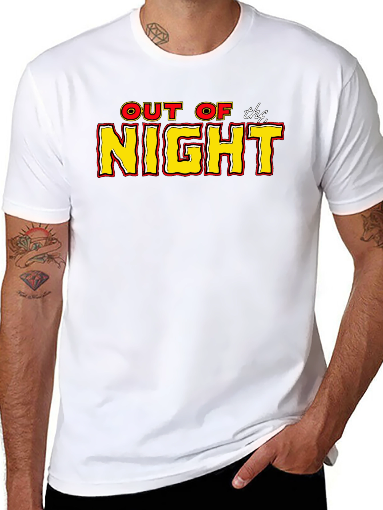 Out of the Night Black Graphic Tee