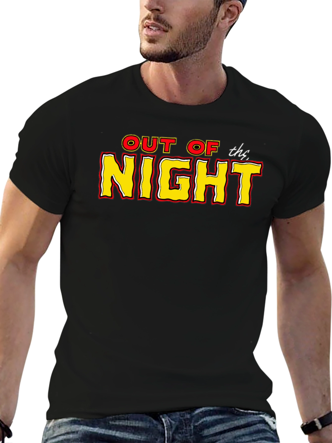 Out of the Night Black Graphic Tee