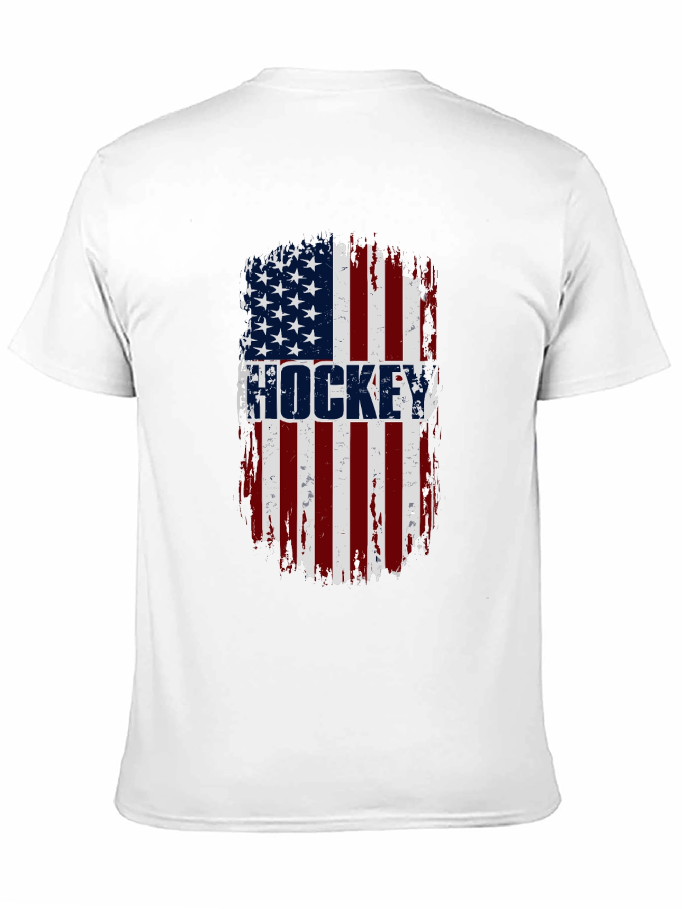 Hockey USA Flag T-Shirt - Patriotic Graphic Tee