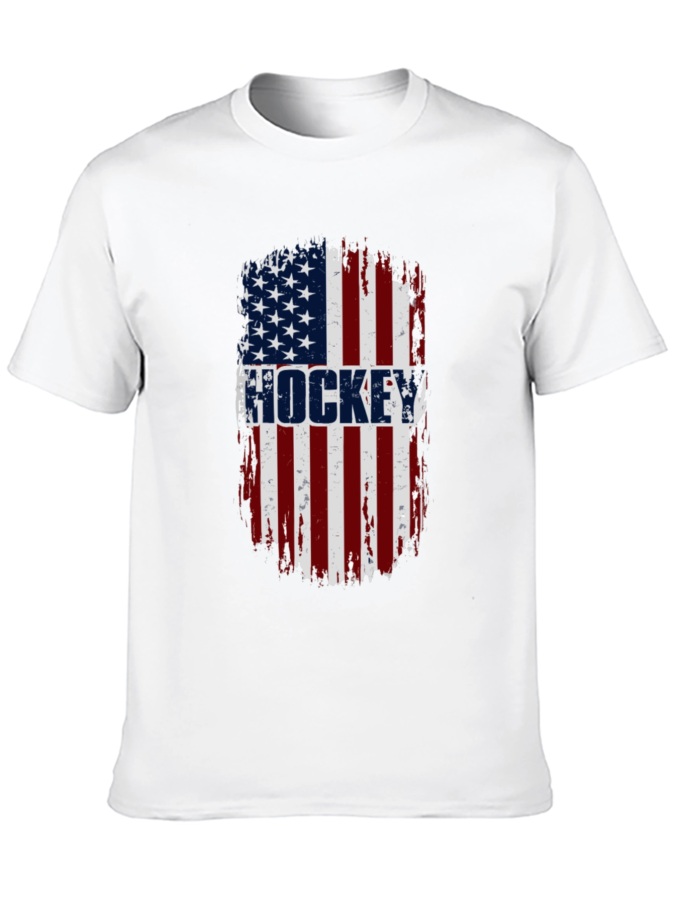 Hockey USA Flag T-Shirt - Patriotic Graphic Tee