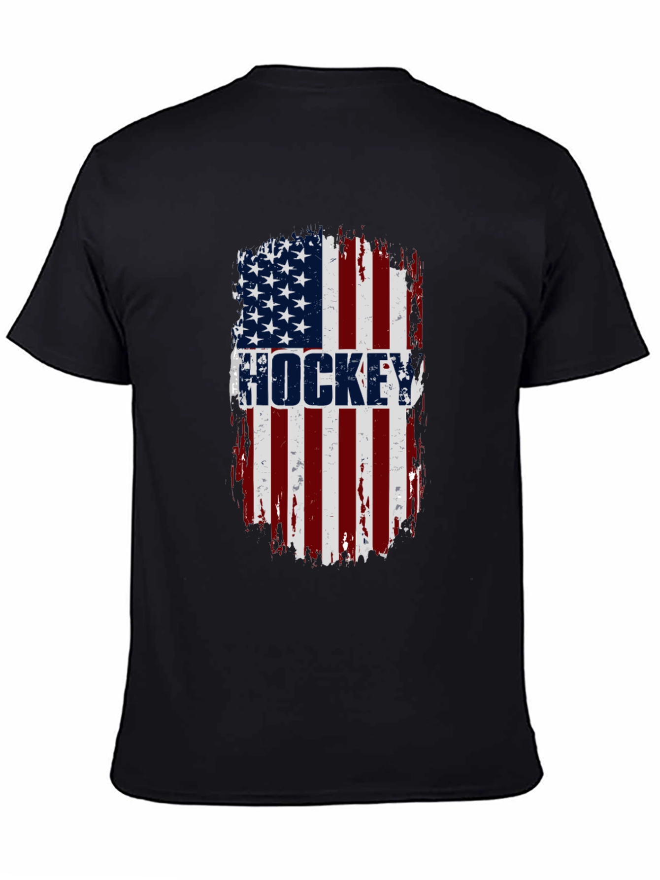 Hockey USA Flag T-Shirt - Patriotic Graphic Tee