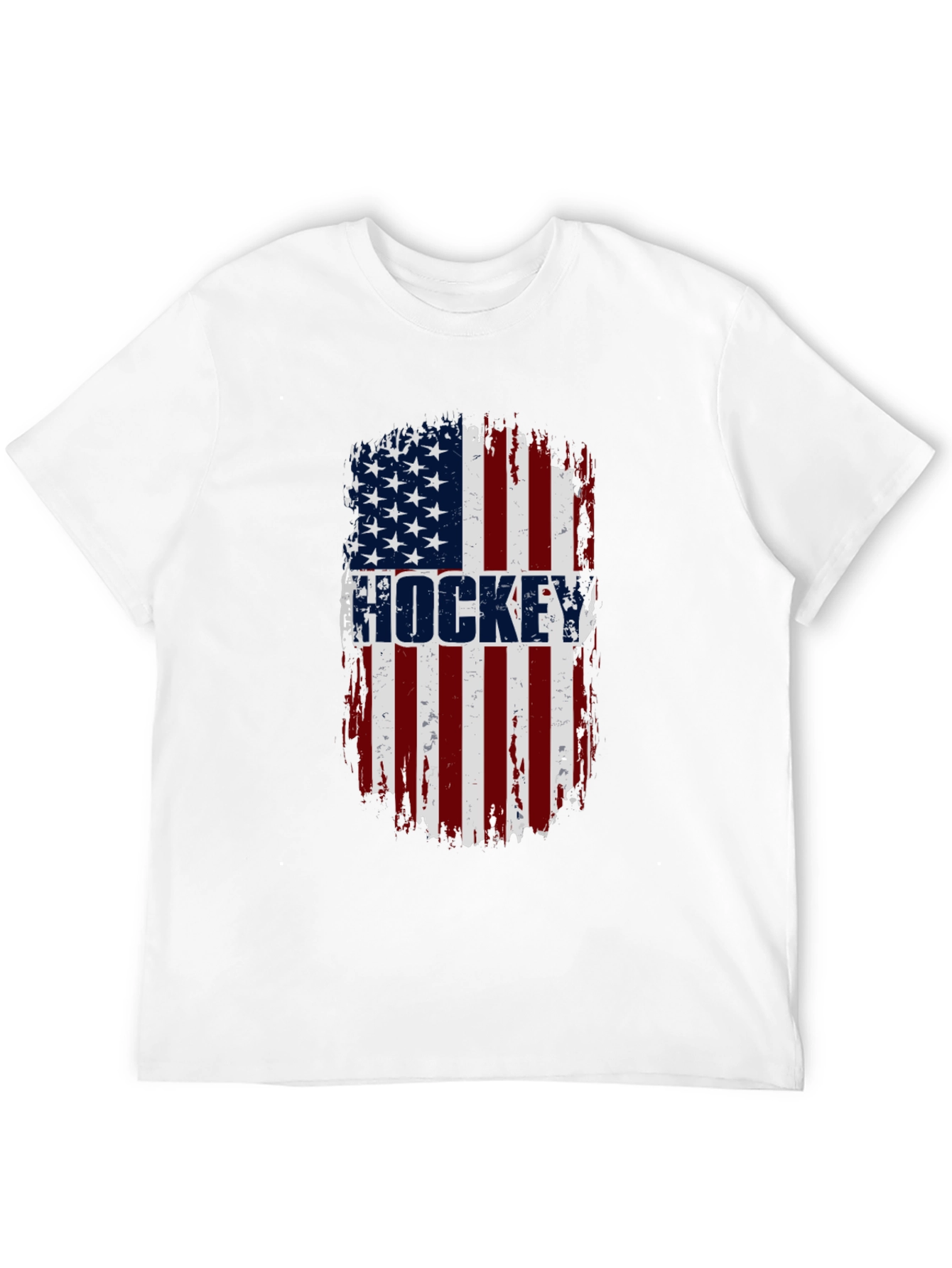 Hockey USA Flag T-Shirt - Patriotic Graphic Tee
