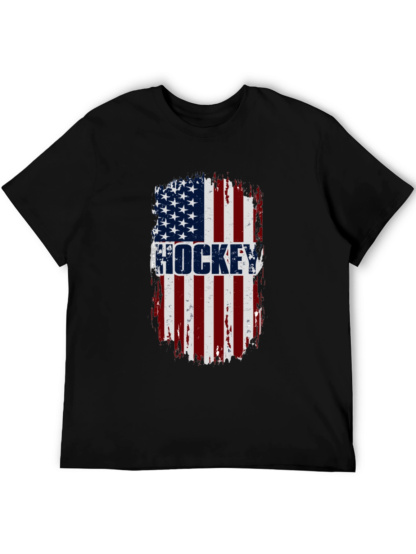 Hockey USA Flag T-Shirt - Patriotic Graphic Tee