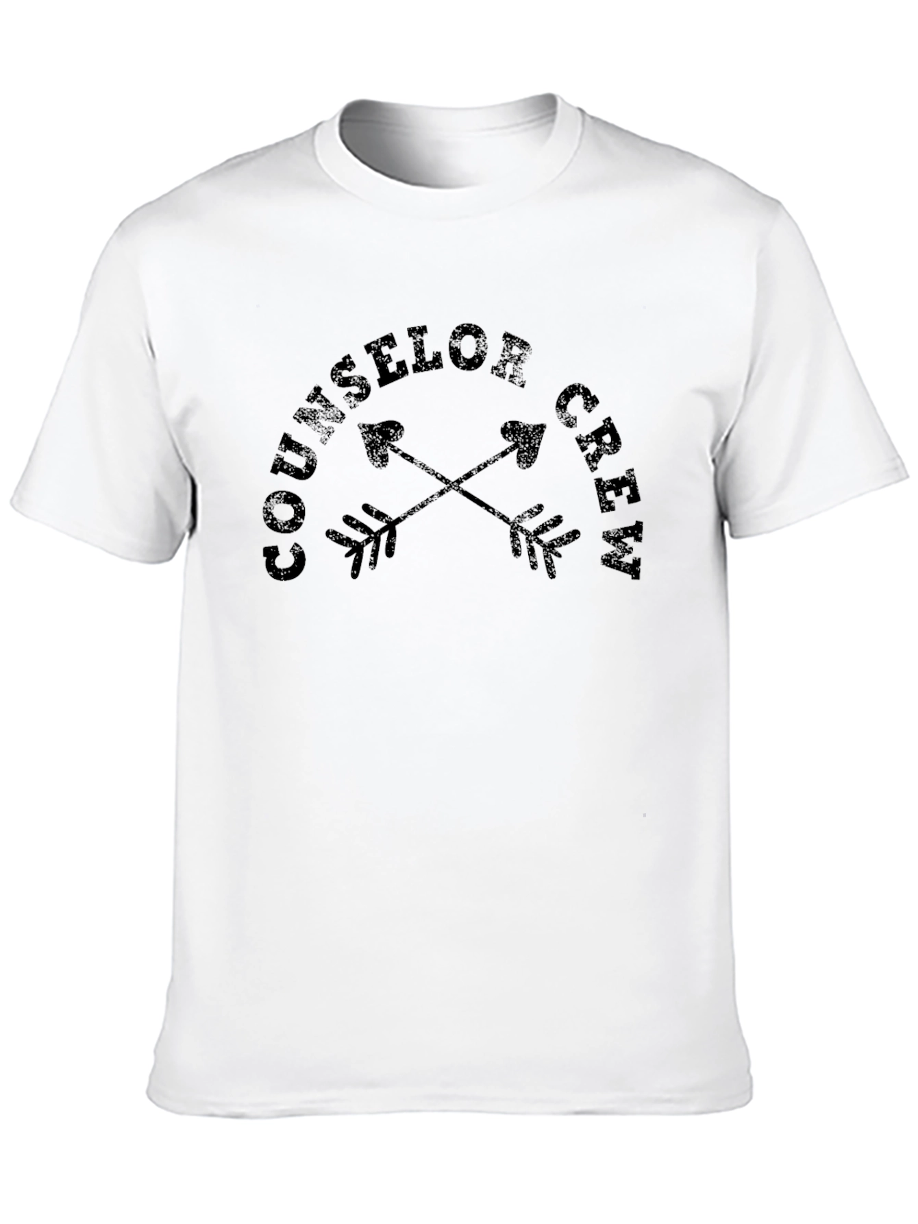 Counselor Crew Graphic T-Shirt - Black