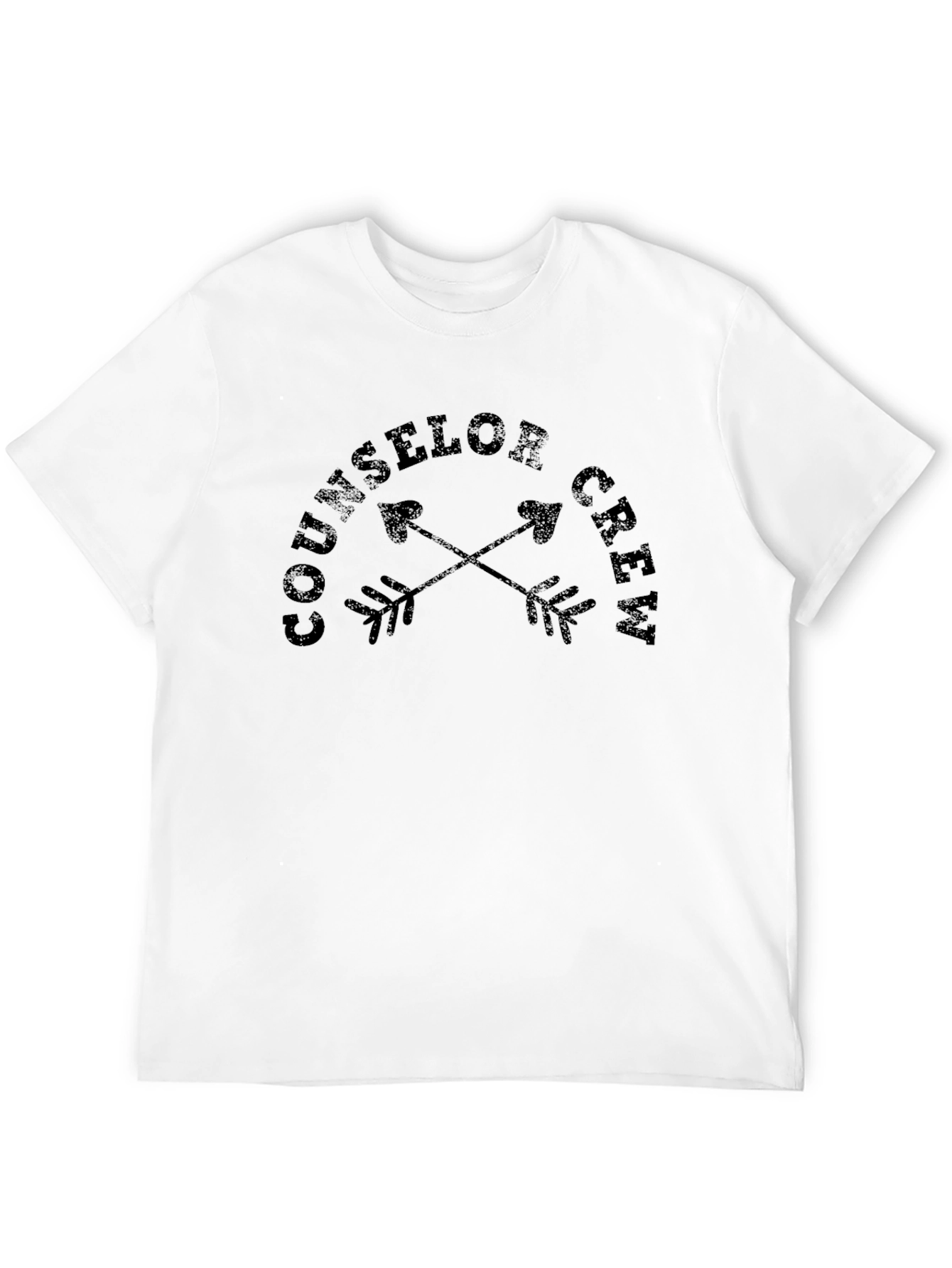 Counselor Crew Graphic T-Shirt - Black