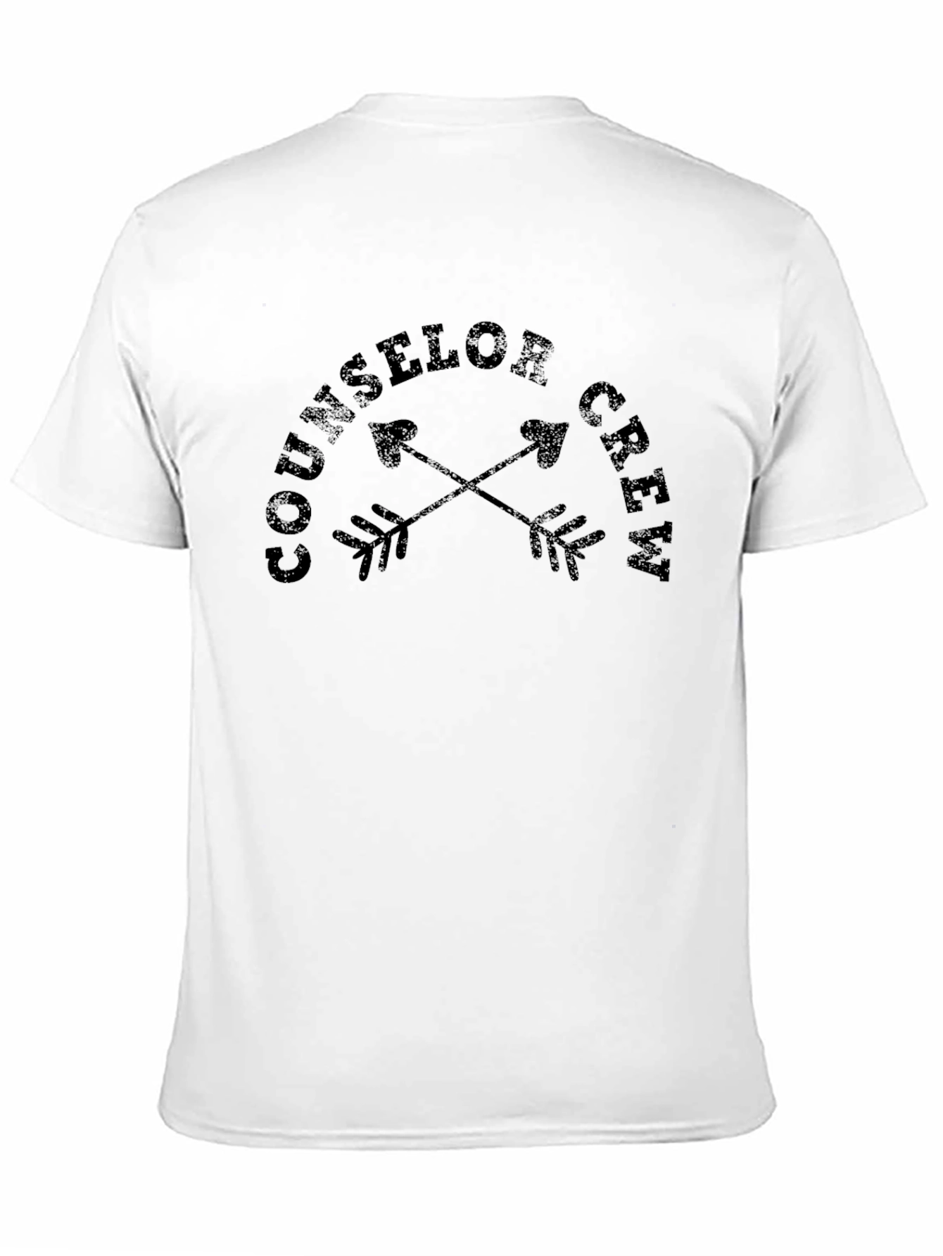 Counselor Crew Graphic T-Shirt - Black