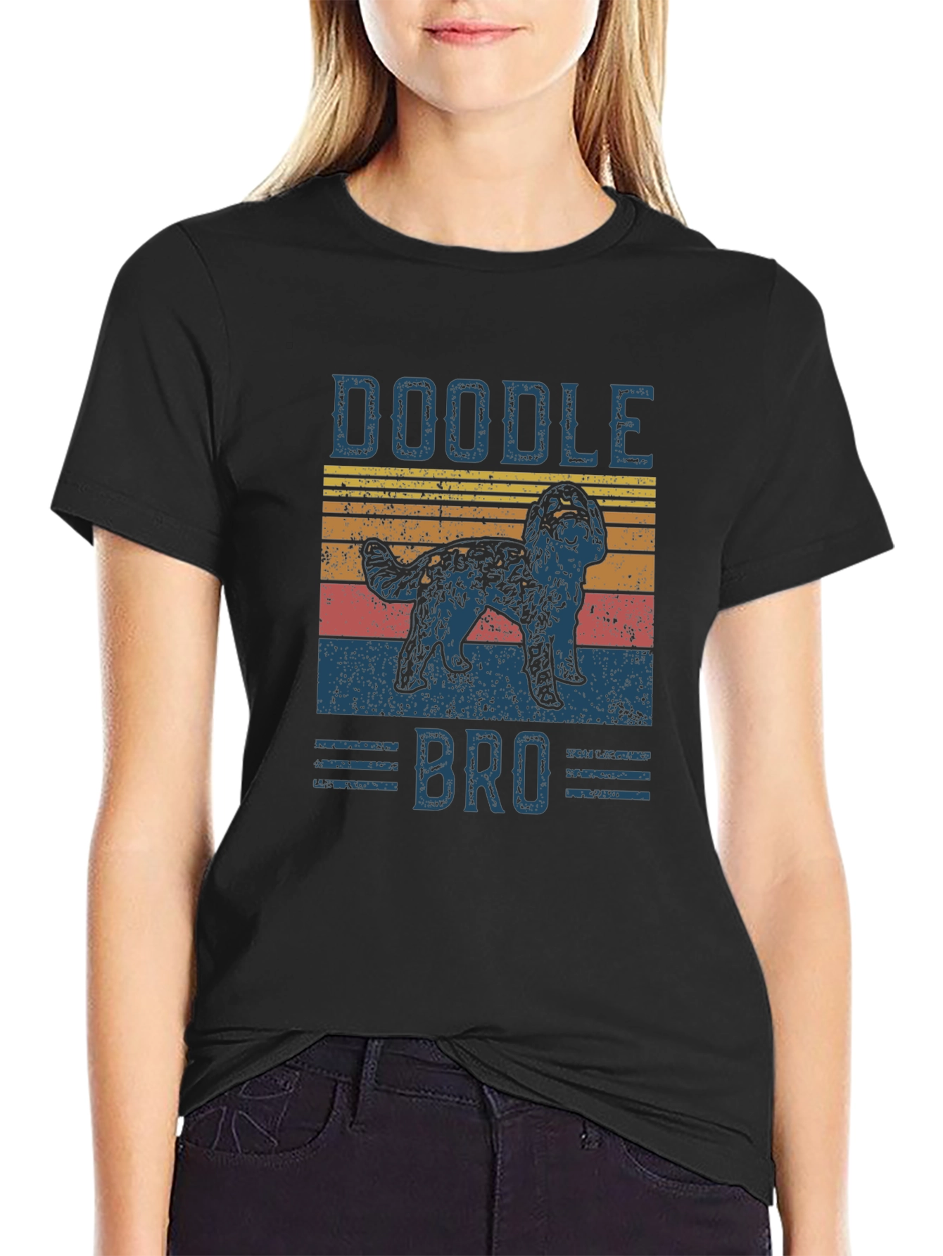 Doodle Bro T-Shirt - Retro Style Dog Tee
