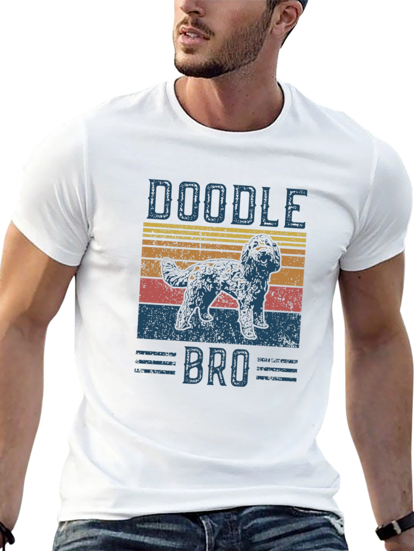 Doodle Bro T-Shirt - Retro Style Dog Tee