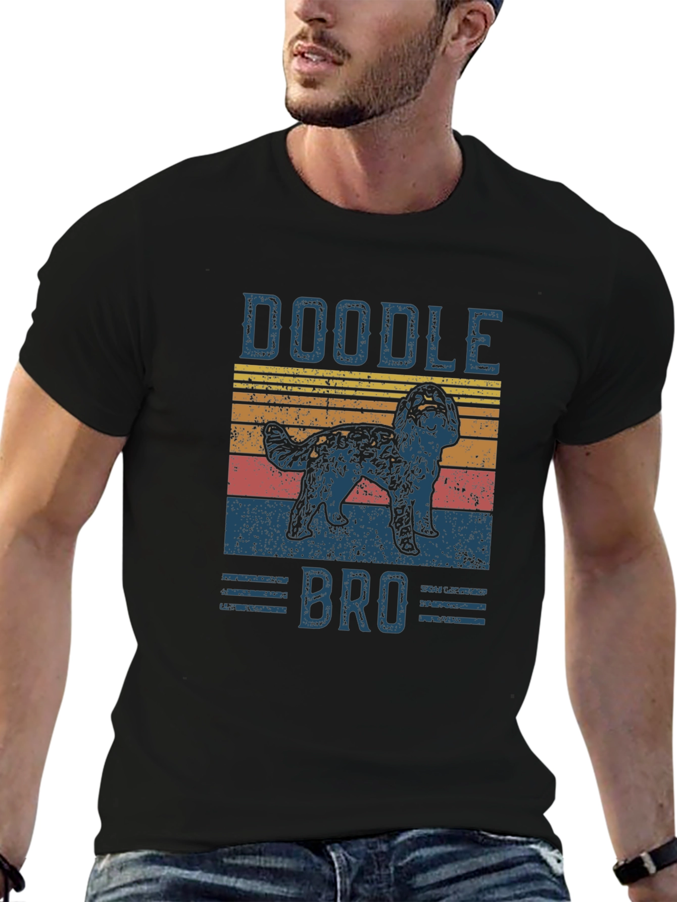 Doodle Bro T-Shirt - Retro Style Dog Tee
