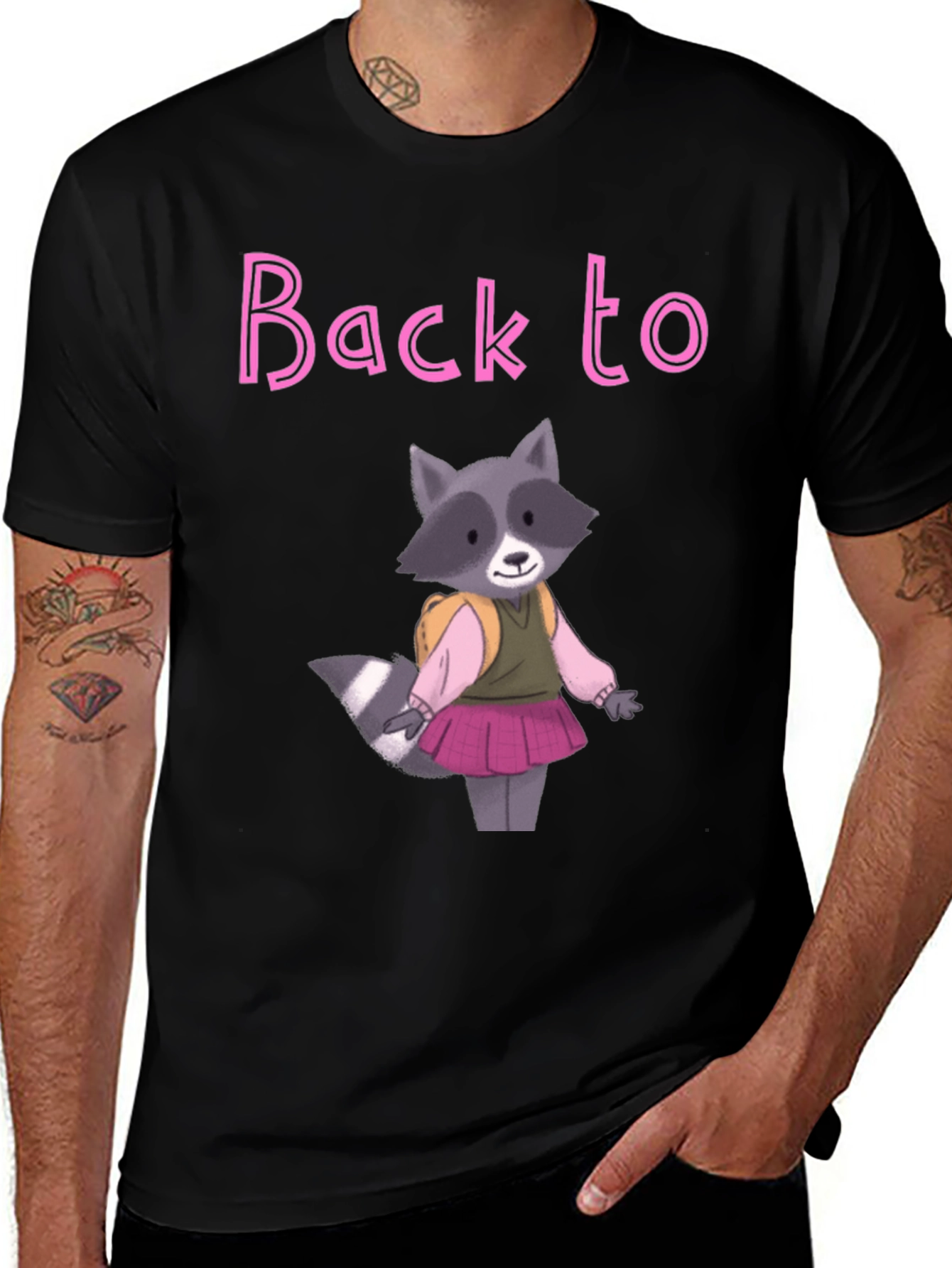 Back to School Raccoon T-Shirt