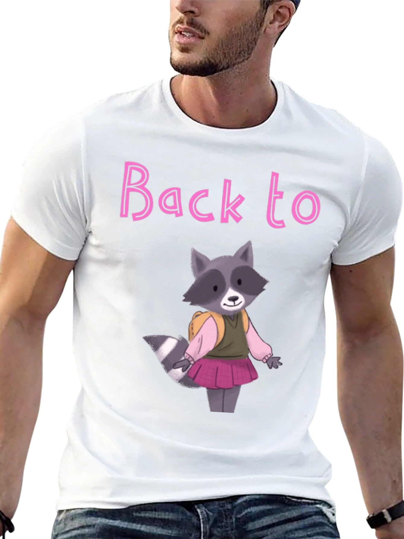 Back to School Raccoon T-Shirt