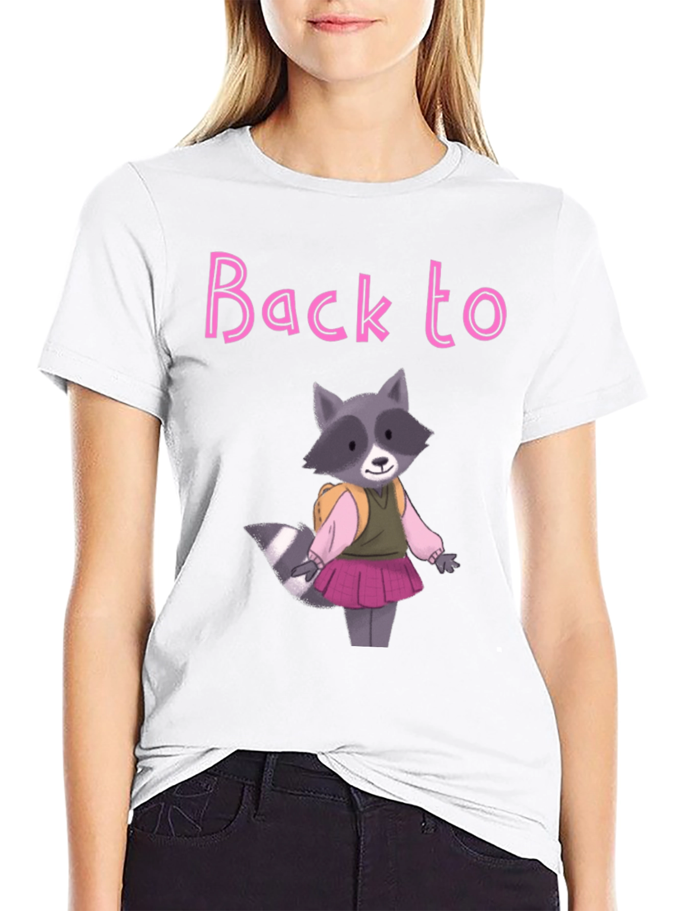 Back to School Raccoon T-Shirt