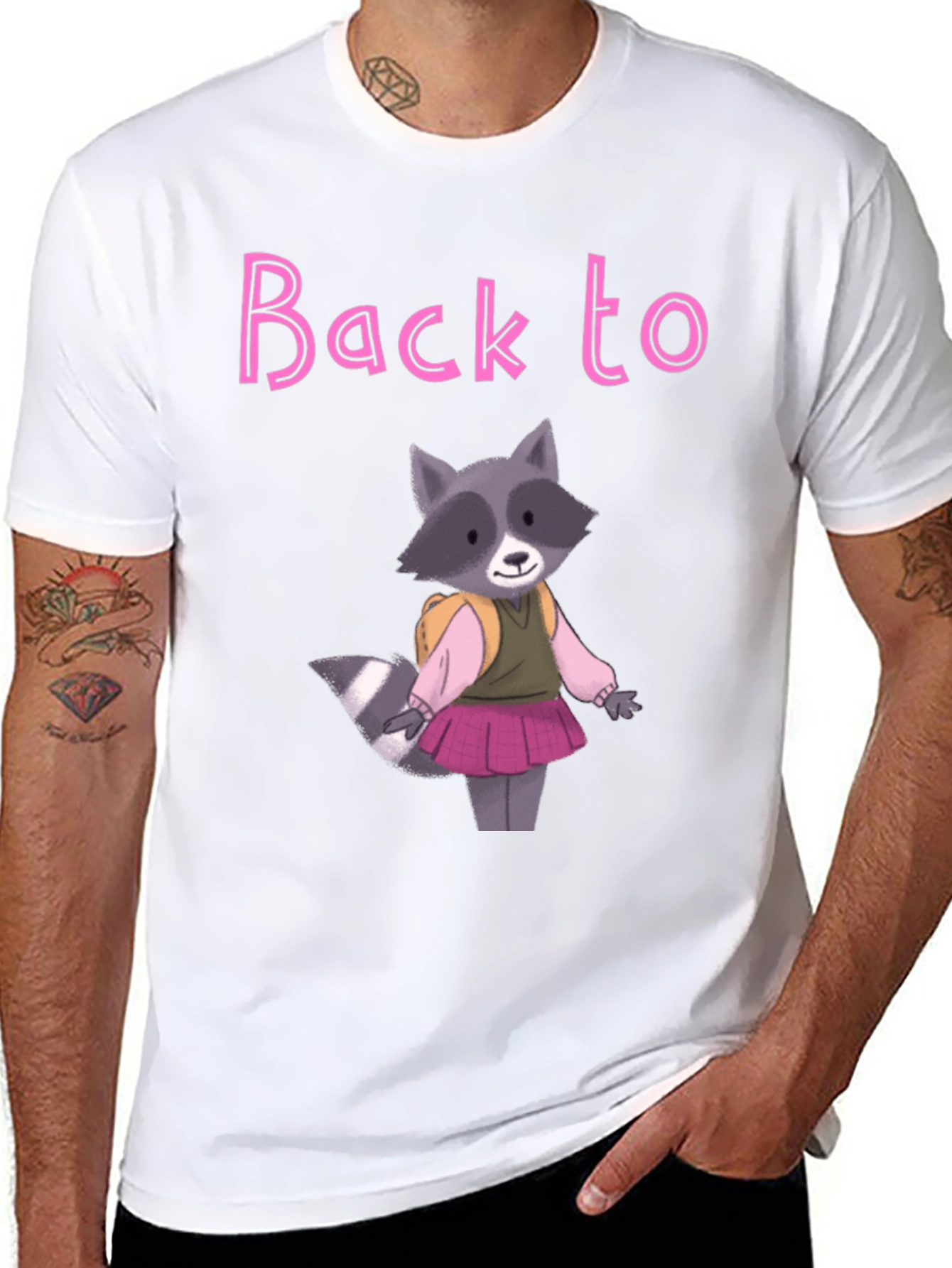 Back to School Raccoon T-Shirt