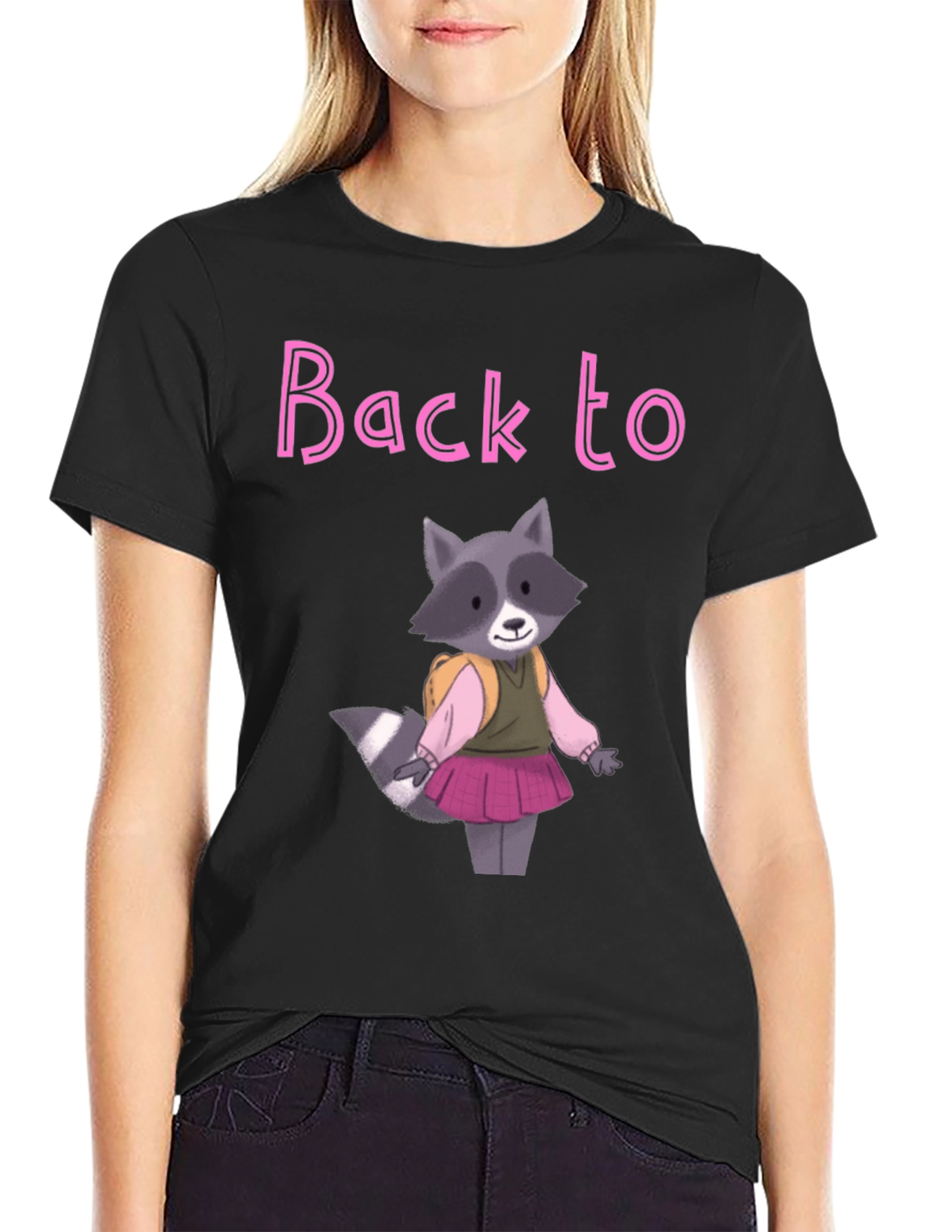 Back to School Raccoon T-Shirt